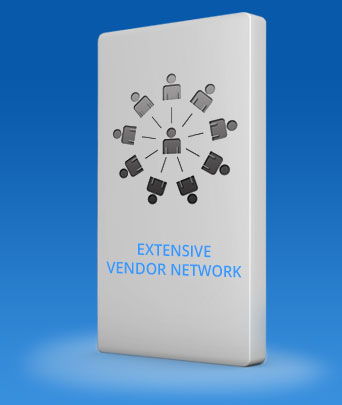 Extensive vendor network